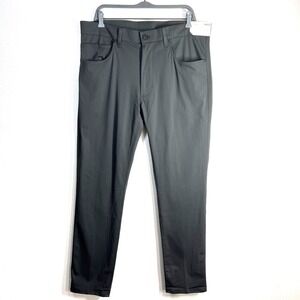 Stylus 5 Pocket Pant Slim Fit Mens 36x32 Charcoal Smoke Dress‎ Quick Dry Stretch